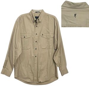 Browning Super Naturals 73765 Long Sleeve Hunting Outdoor Buttons Shirt Rugged L